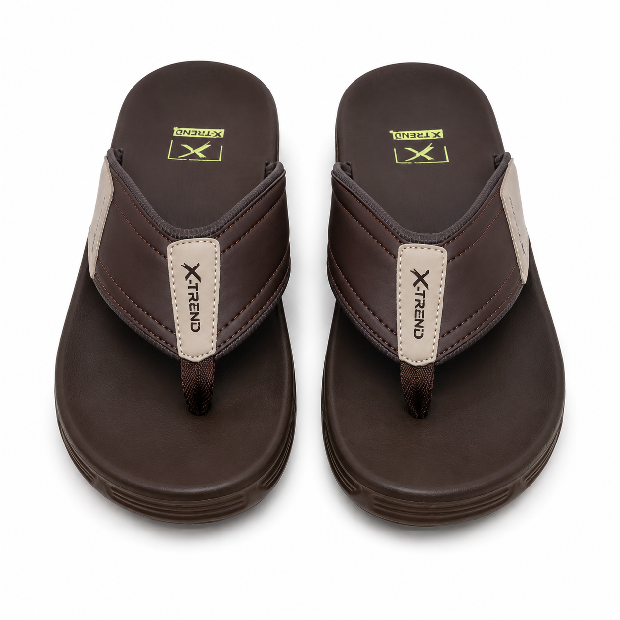 X-Trend Men's Ultra Comfort Daily Wear Slippers – Soft Cushioned Anti-Slip Casual Flip Flops for Indoor & Outdoor Use
