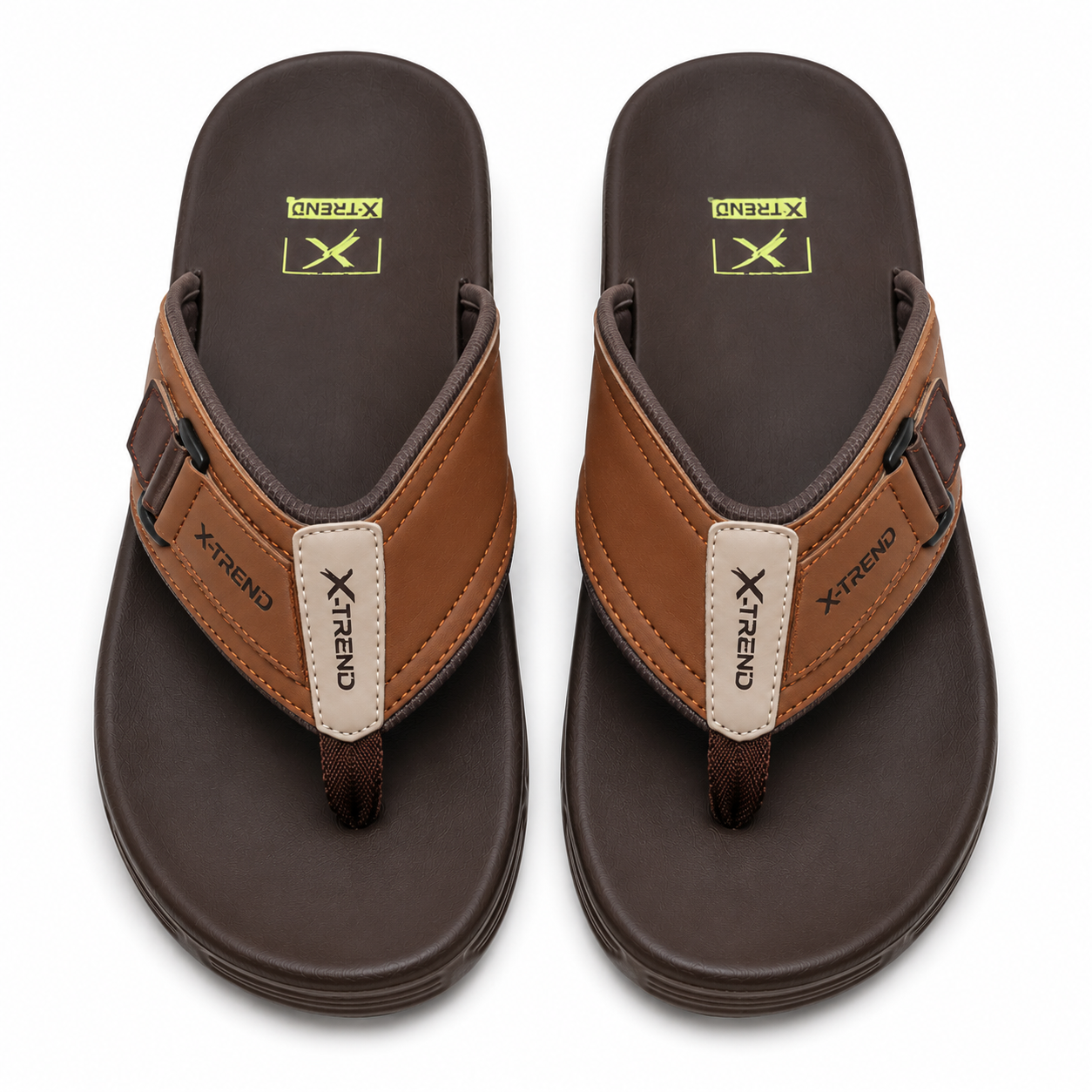 X-Trend Men's Ultra Comfort Daily Wear Slippers – Soft Cushioned Anti-Slip Casual Flip Flops for Indoor & Outdoor Use