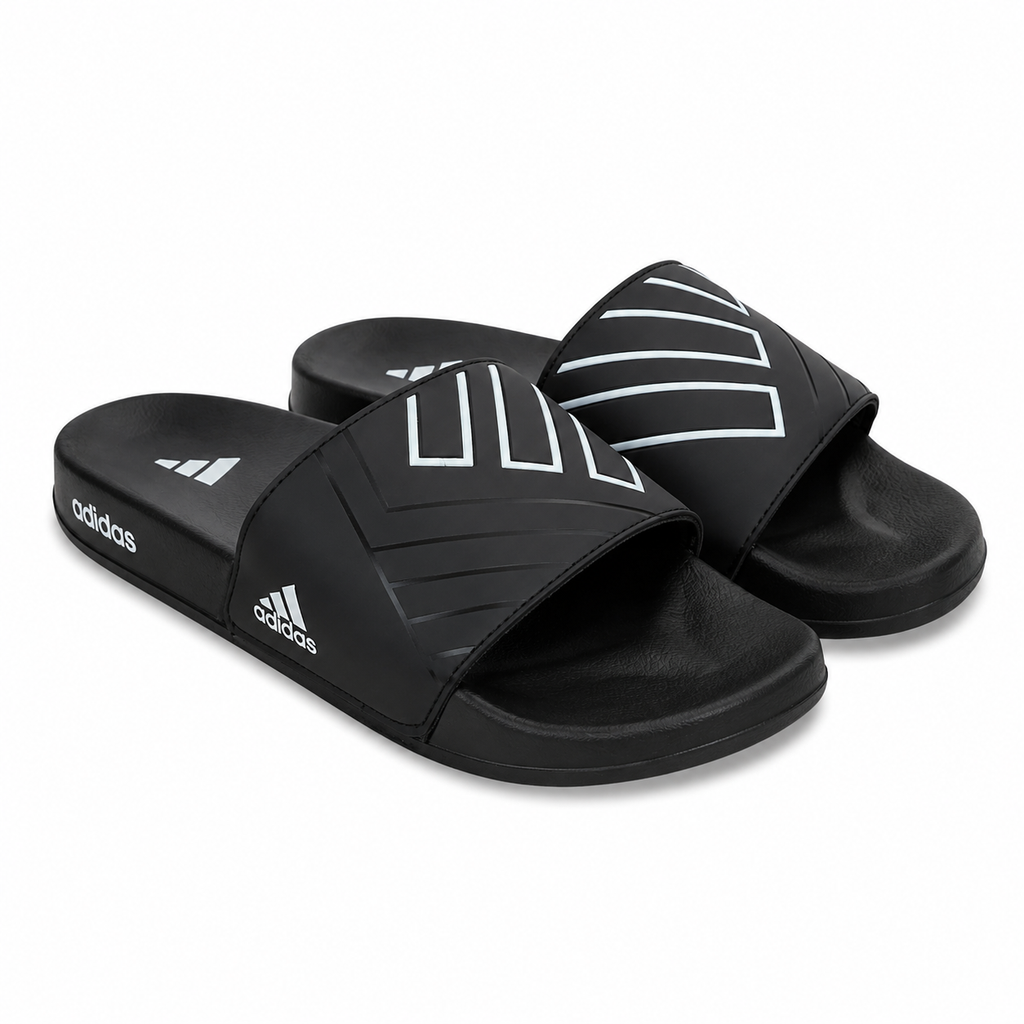 ADI-DAS FLEX SLIDES | ULTRA CUSHION FOAM | “LIGHTWEIGHT • ALL DAY COMFORT”