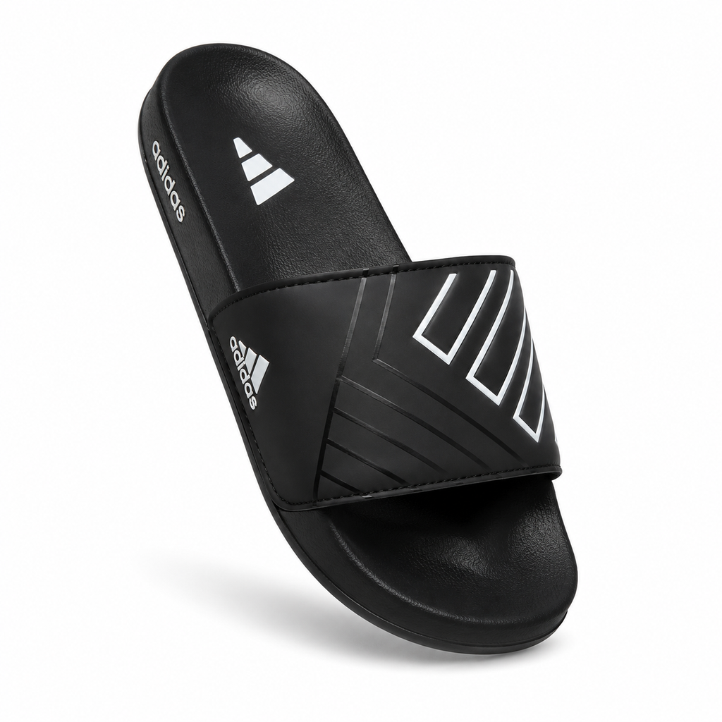 ADI-DAS FLEX SLIDES | ULTRA CUSHION FOAM | “LIGHTWEIGHT • ALL DAY COMFORT”